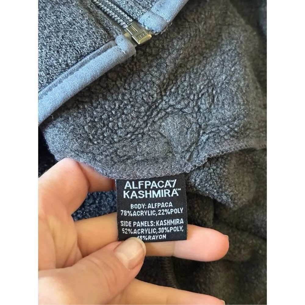 Kuhl Alfpaca Fleece Full Zip Up Jacket Sweater size L Gray - Picture 9 of 10